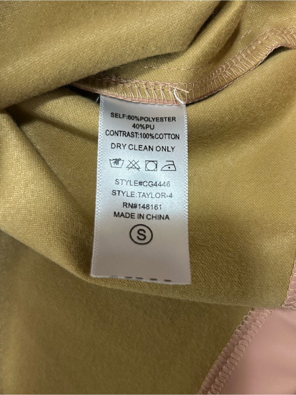 BuddyLove tan faux leather crop top - Picture 4 of 4